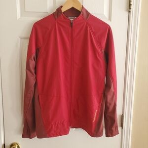 New Balance Raptor Maroon And Burgundy Full Zip Men's Running Jacket Sz M